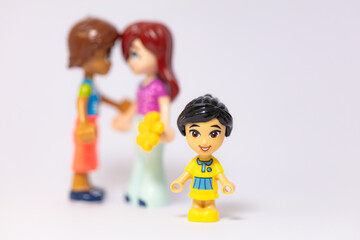 Naklejka premium Lego Friends family mini figures