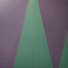 Vibrant Abstract Geometry: A Colorful Design Challenge Summary in Emerald and Violet