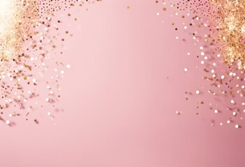 'Valentine's Pink border invitation romantic sparkle use. dots festoons gold luxurious card banner confetti Day glitter glistering background birthday black celebration christmas'