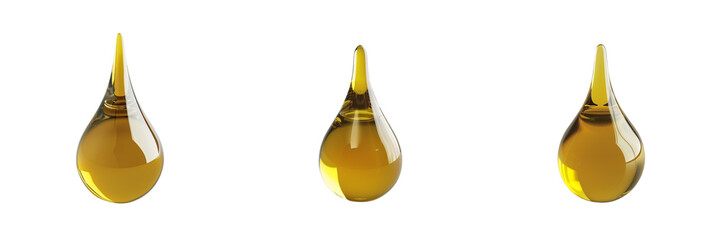 Set of A olive oil on a transparent background