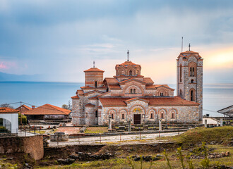 The Church of Saints Clement and Panteleimon, a Byzantine church situated on Plaosnik in Ohrid,...