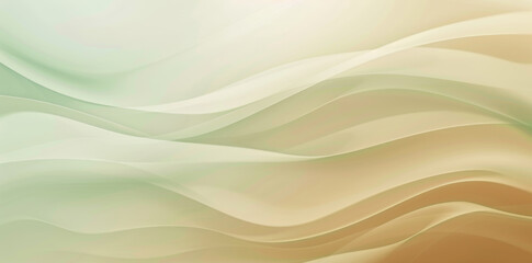 Obraz premium Elegant abstract background featuring smooth wavy lines in soft pastel colors, perfect for creating a tranquil and sophisticated backdrop for various design projects