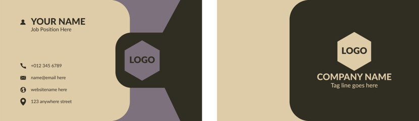 Creative modern business card