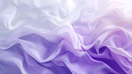 Obraz premium Abstract purple layered background, fashion wallpaper backdrop. Dreamy pastel abstract fluid textile, flow, silk. Design smooth, curve, gradient white and purple waves.