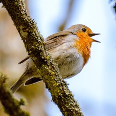 Robin singing, recorded in Bad Dürrheim (Germany) 