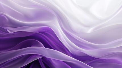 Obraz premium Abstract purple layered background, fashion wallpaper backdrop. Dreamy pastel abstract fluid textile, flow, silk. Design smooth, curve, gradient white and purple waves.
