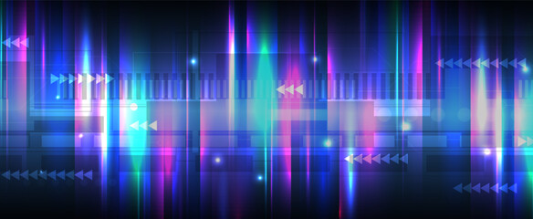 Abstract Computer technology background. network visual connection. Vector art.