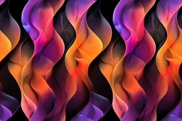 Vibrant Neon Art Background: Flowing Streams of Colorful Illumination