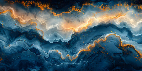 Geographic Odyssey: Abstract Illustration of Swirling Patterns