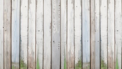 panorama background of old white wood plank wall texture
