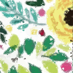 Oil paintings and various floral landscapes, chrysanthemums, lotus leaves, waterfalls, roses, peonies, flowers, and birds