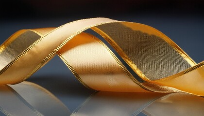 swirling golden ribbons