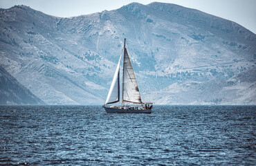Romantic Background Travel on Sailboat