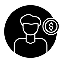 Financial Advisor Line Icon
