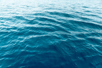 Beautiful Blue Ripple Sea Water Background