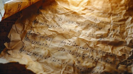 Sheet Music With Musical Notes