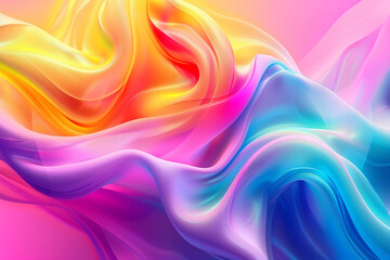 Obraz premium Colorful Abstract Background With Wavy Lines