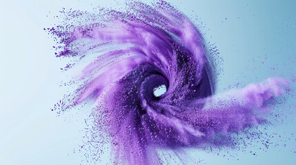 purple splash of chalk