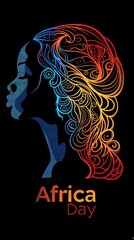 African day text banner