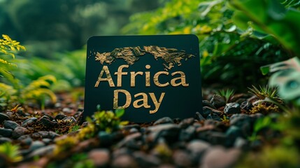 African day text banner