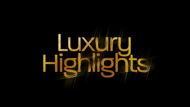 Luxury Awards Title Card Cinematic Text Reveal Animation