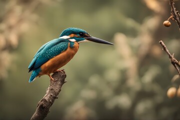 'kingfisher branch 3 bird avifauna wildlife colourful beauty colours green background nature wilderness wild'