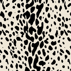 Seamless animal background. Leopard illustrations.