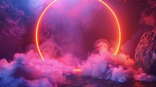 Ring of Fire Surrounded by Smoke