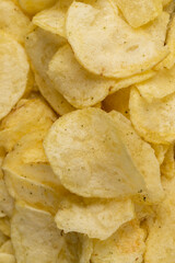 pile of potato chips on the table