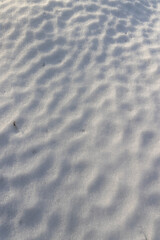 old snow with dust and other debris