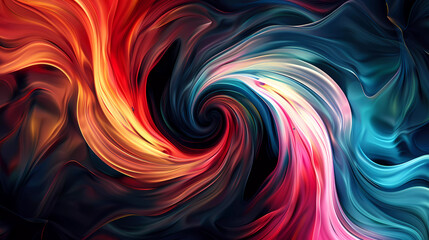 Abstract Wallpaper Background hypnotic swirls multi color