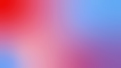 Abstract red to cool blue gradient background.