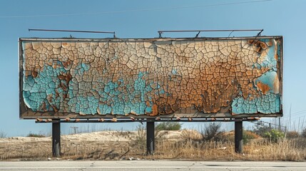 An attentiongrabbing billboard with a striking image of a dry and cracked landscape accompanied by the words Dont Waste Water is Precious..