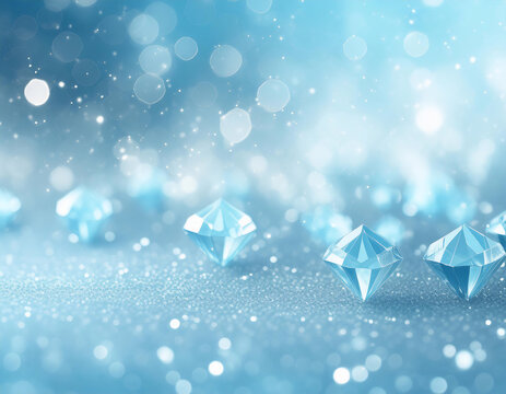 blue diamonds jewel background sparkly bokeh effect backdrop wallpaper