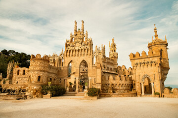  Colomares castle in Benalmadena, dedicated of Christopher Columbus - Spain