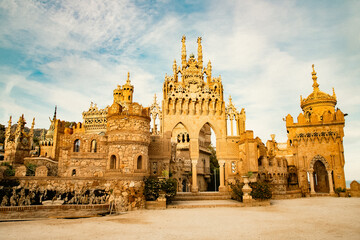 Obraz premium Colomares castle in Benalmadena, dedicated of Christopher Columbus - Spain