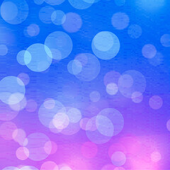 Blue bokeh square background for Banner, Poster, celebration, event and various design works