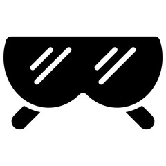 glasses solid icon