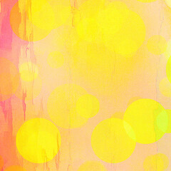 Yellow bokeh square background for Banner, Poster, celebration, event and various design works