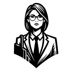 business woma in a suit and tie