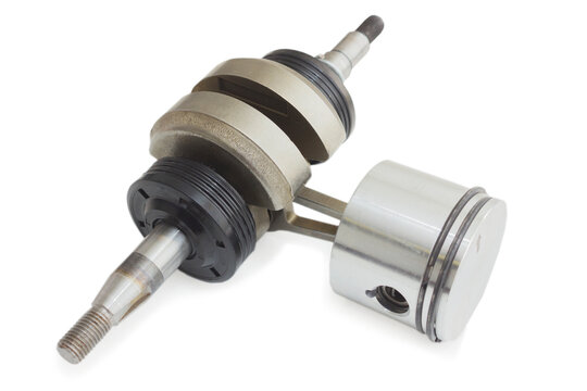 New piston attached to crankshaft