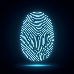 Neon fingerprint background
