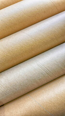 background made of brown rolls juxtaposed
