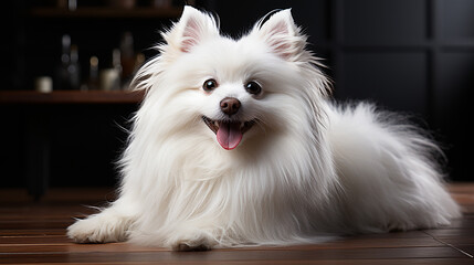 Fototapeta premium 3d rendered photo of dog made with generative AI