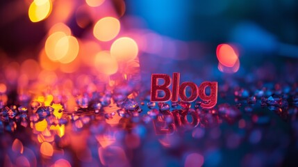 Diffused Lighting Blog concept creative art poster.