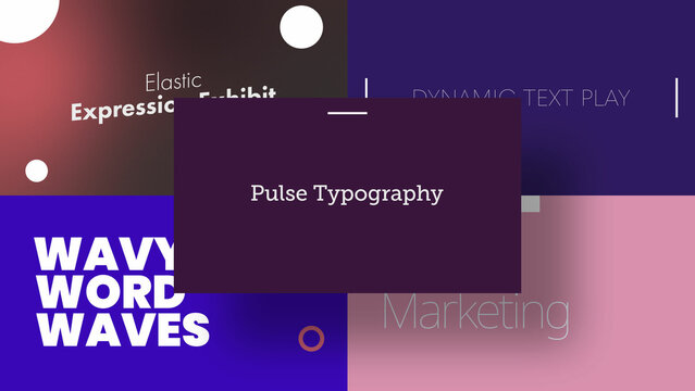 Pure Text Displays | Animated Titles with Control Panels