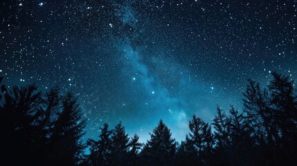 Fototapeta premium night sky with stars. Generative AI