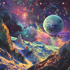 Psychedelic Cosmos Journey Through the Multiverse