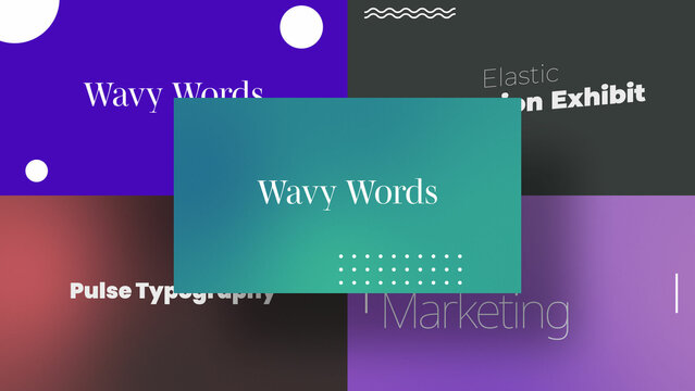 Uncluttered Text Graphics | Animated Titles with Control Panels