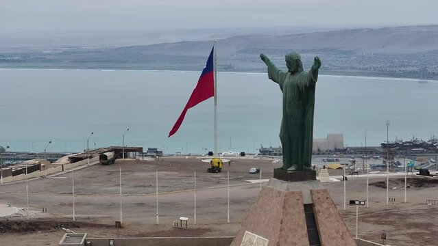 Bandera Chilena en el Morro de Arica